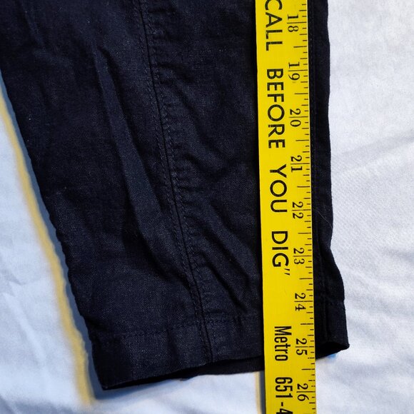 Cotton Linen Elastic Waist harem yoga pants - Picture 4 of 9